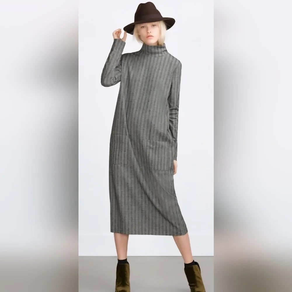 zara striped maxi dress Zara Striped Retro Mesh Maxi Dress Multicolor Size L NWOT